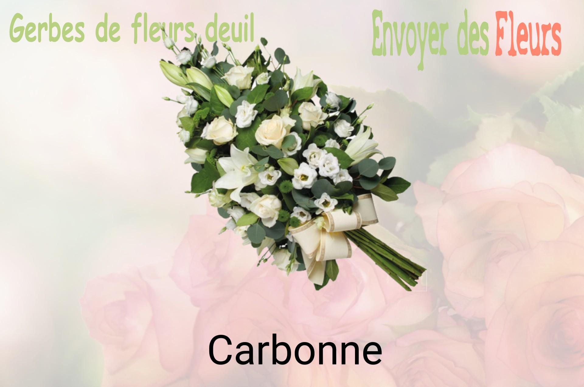 Gerbe de fleurs de deuil livrée à Carbonne